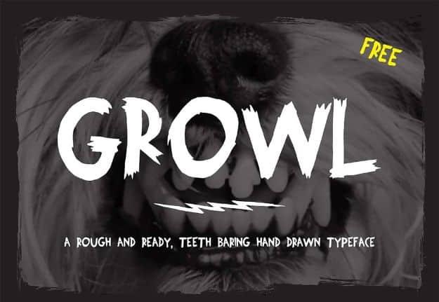 Best Free Fonts To Download for Crafts and DIY Projects - Growl - Cute, Cool and Professional Looking Font Ideas for Teachers, Crafters and Wedding Decor - Calligraphy, Script, San
