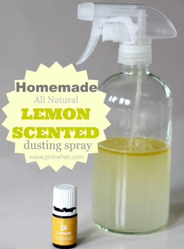 Homemade Lemon Scented Dusting Spray, gentle on the wallet week after week and one less toxic bottle sitting on the shelf