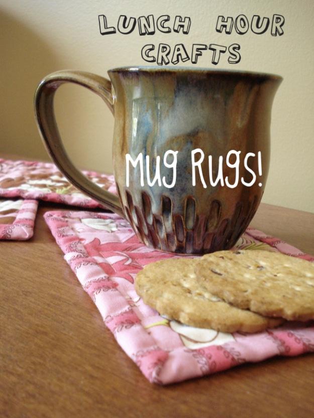 Mug Rugs, simple enough for a first weekend project and a look that gets noticed the moment guests walk in