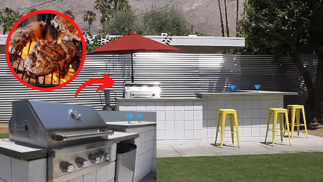 Custom Cinder Block BBQ Grill