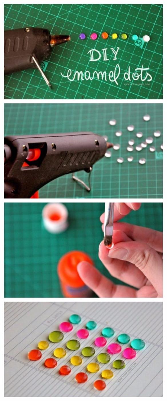 DIY Nail Polish Crafts - DIY Enamel Dots - Easy and Cheap Craft Ideas for Girls, Teens, Tweens and Adults | Fun and Cool DIY Projects You Can Make With Fingernail Polish - Do It Yo