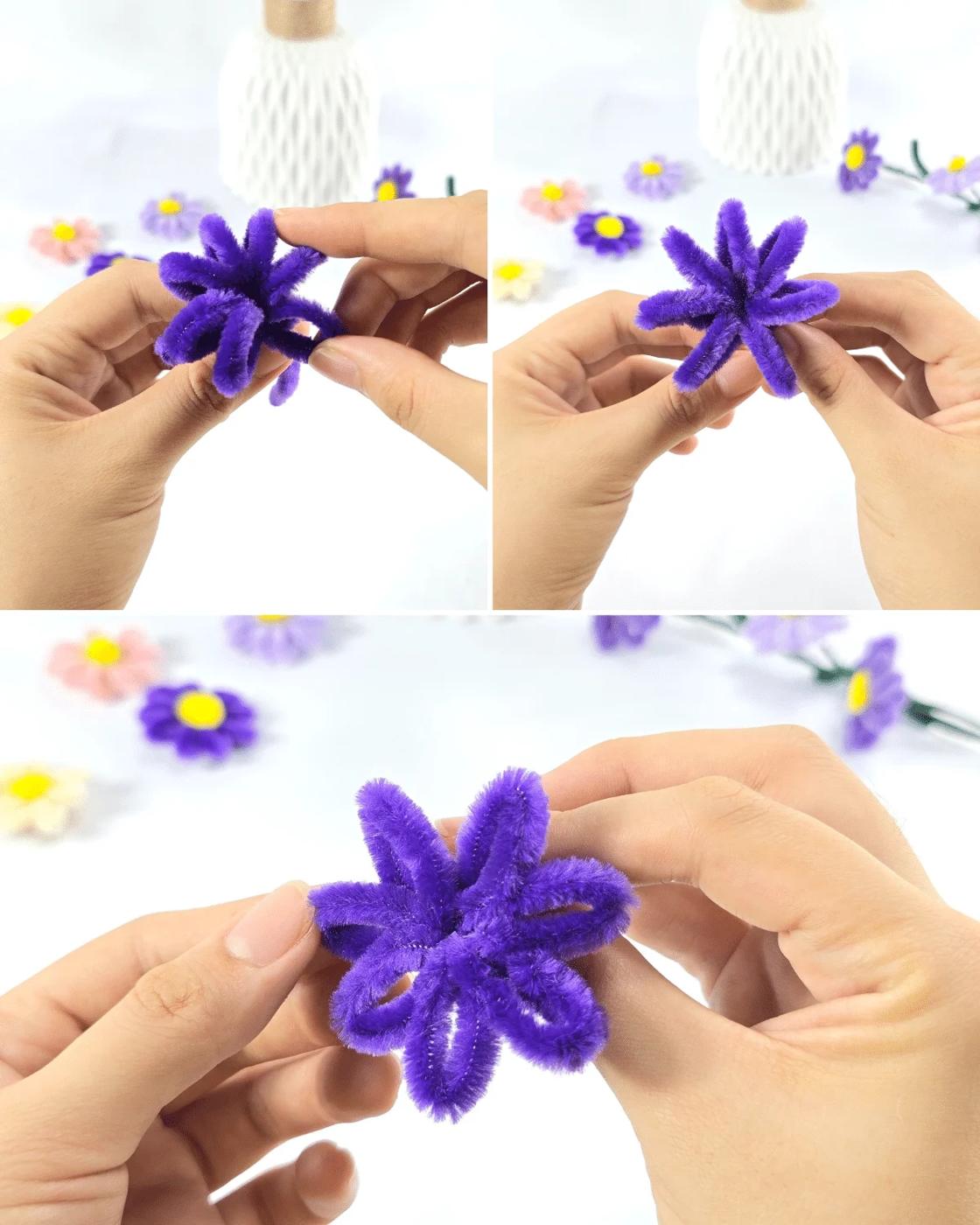 Easy Pipe Cleaner Flowers Daisies — how to make pipe cleaner daisies