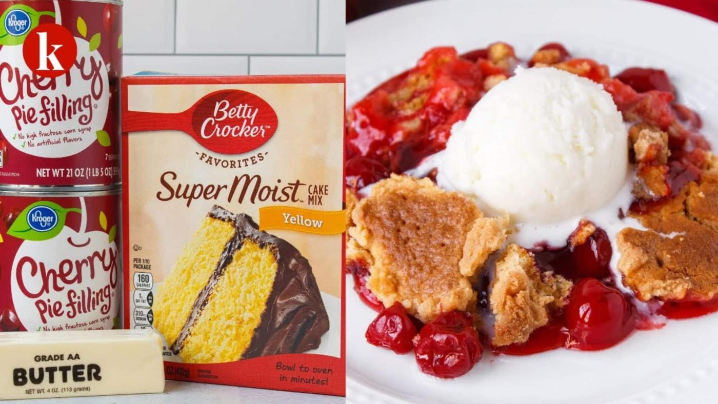 3-Ingredient Cherry Dump Cake