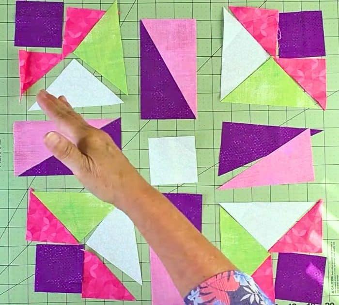 Easy Pinwheel Square Quilt Block Tutorial