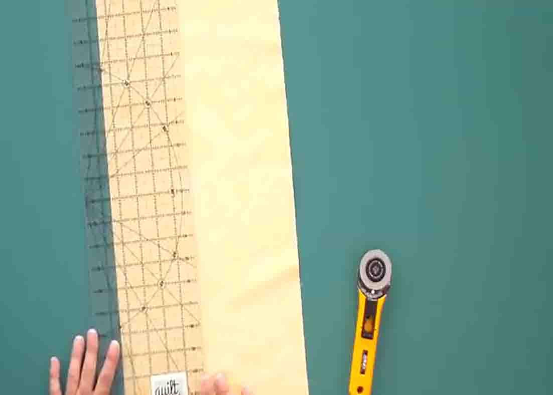 Standing while cutting or trimming your quilt