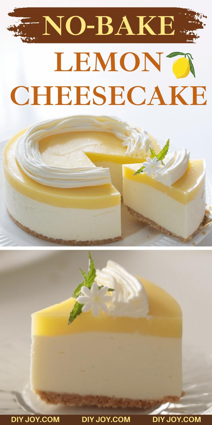 No-Bake Lemon Cheesecake Recipe