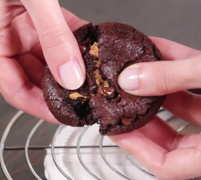 Soft Chocolate Peanut Butter Cookies Recipe