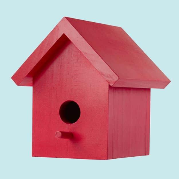 DIY Bird Houses - Easy One-Board Bird House - Easy Bird House Ideas for Kids and Adult To Make - Free Plans and Tutorials for Wooden, Simple, Upcyle Designs, Recycle Plastic and Cr
