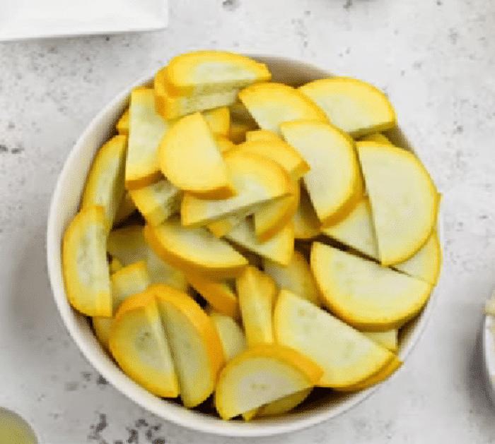 Ingredients for Cheesy Summer Squash Casserole