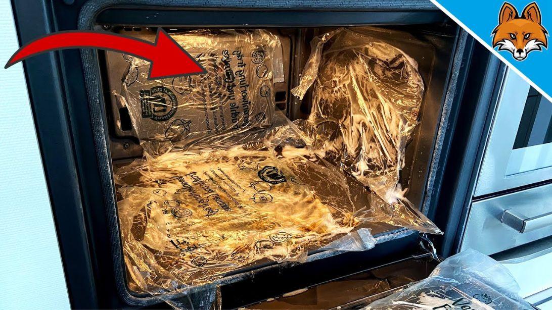 How to Clean Your Oven with Plastic Bags