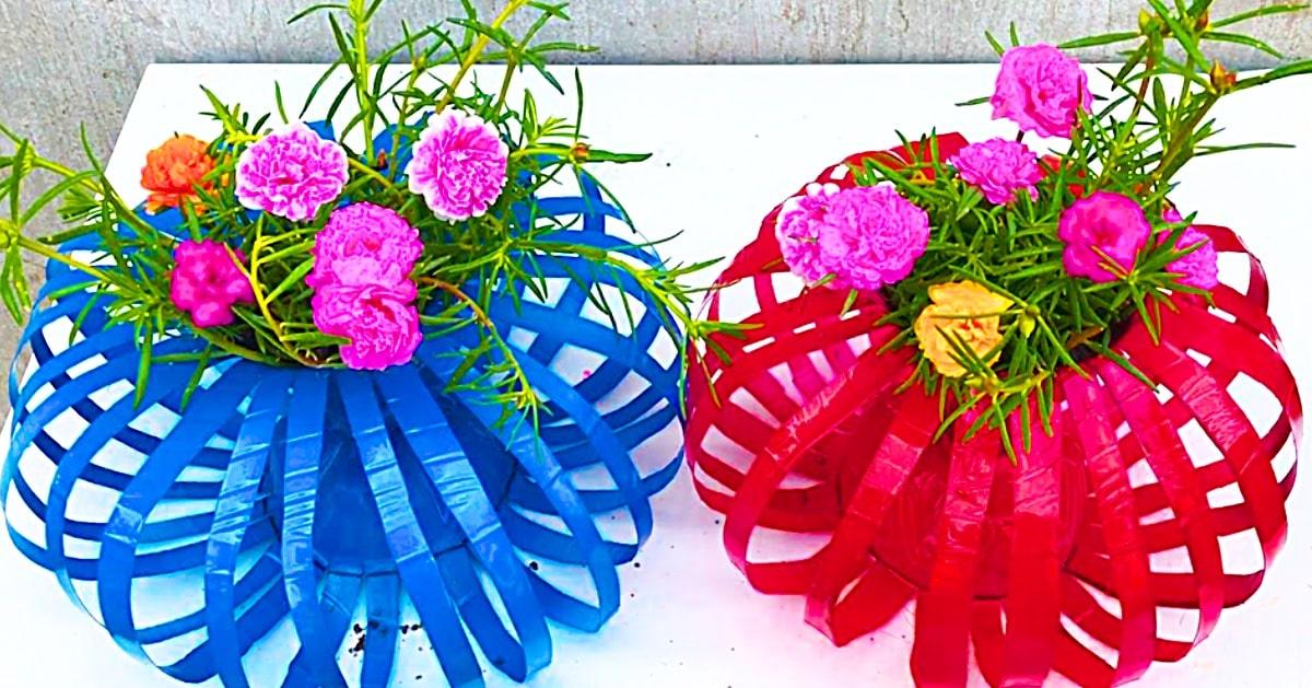 How To Make Lantern Flower Pots From Plastic Bottles