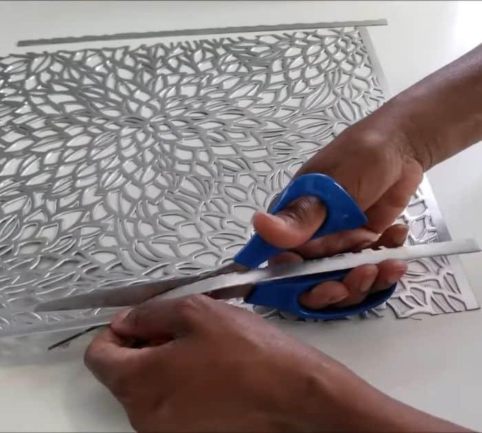 Lampshade Upgrade Using Placemats Tutorial