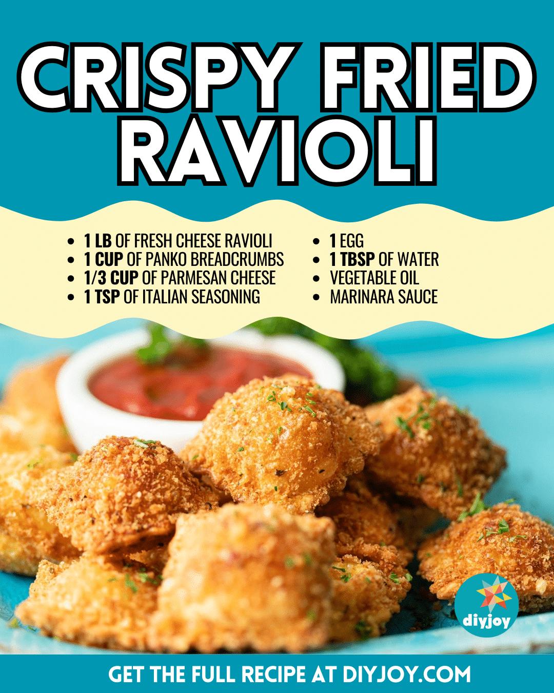 Easy Crispy Fried Ravioli Recipe