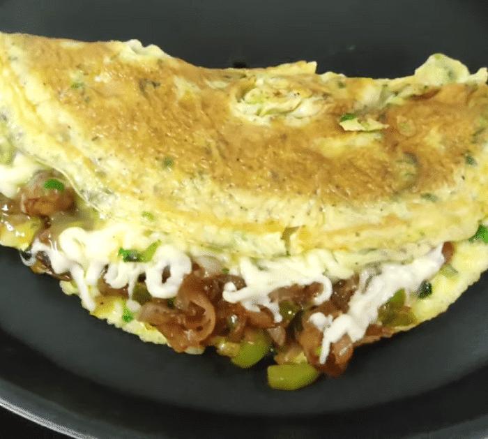 Easy Cheese and Chicken Egg Wrap Recipe