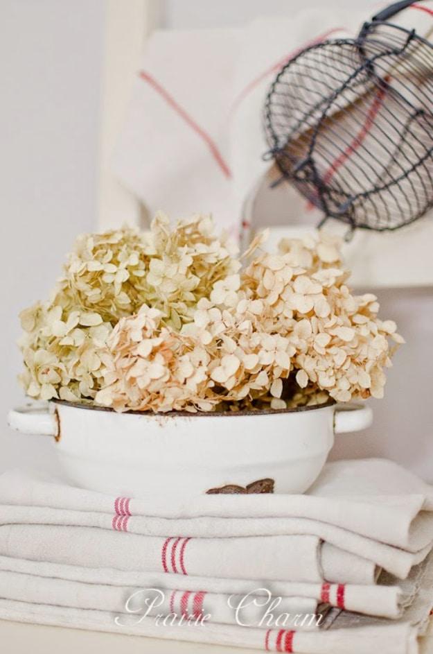 Enamel And Dried Hydrangea, forgiving of small mistakes along the way and a keepsake worth handing down for years