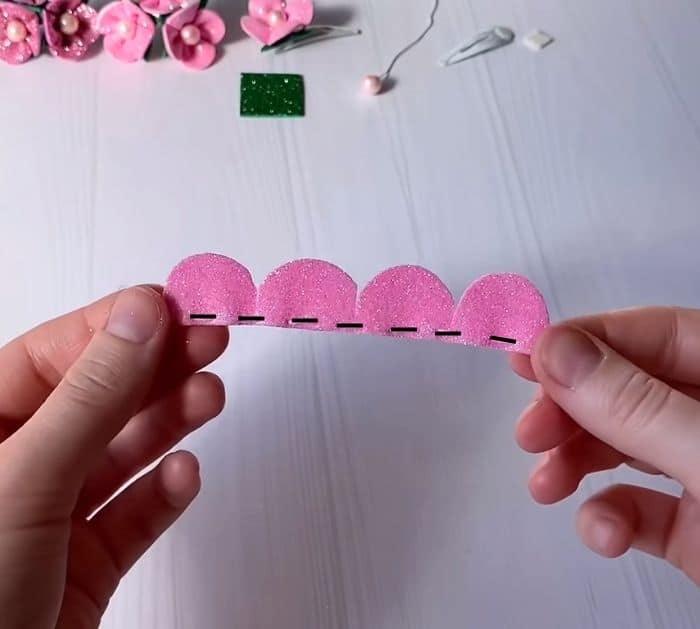 DIY Glitter Foam Flower Tutorial