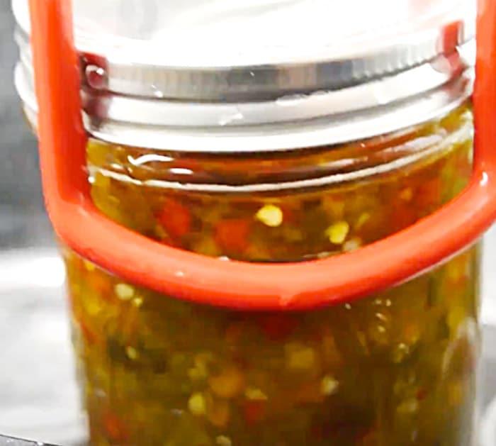 Use A Canning Bath To Seal The Mason Jars For Hot Pepper Jelly