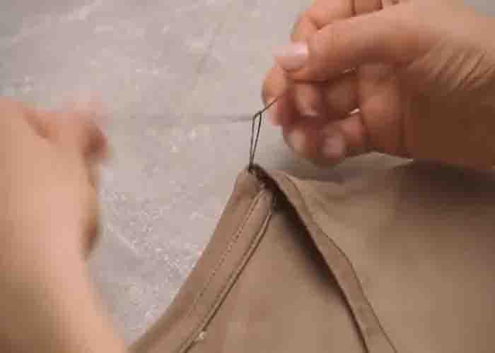 Fixing the stretched t-shirt neckline