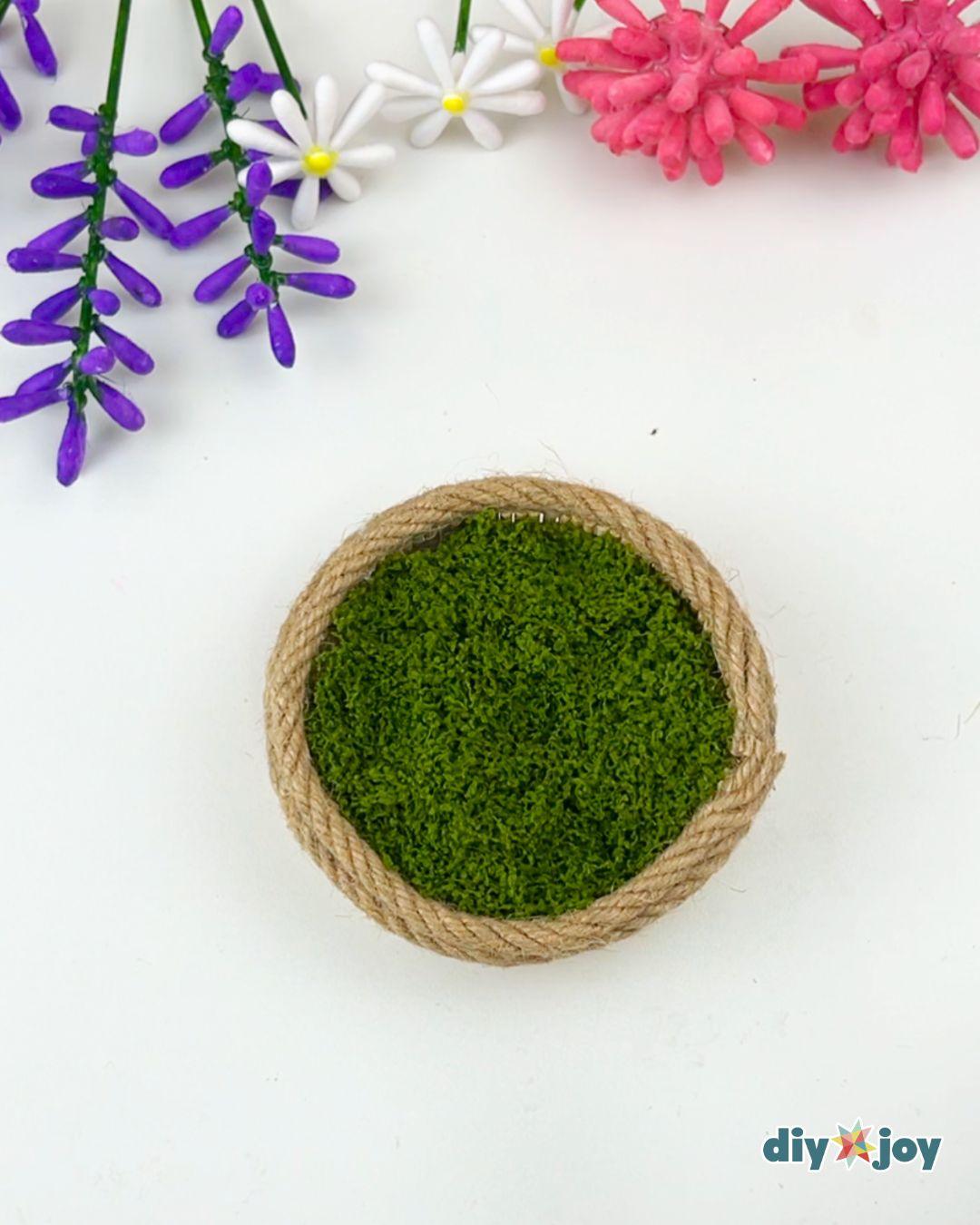 Easy Q Tip Flower Bouquet — covering the clay