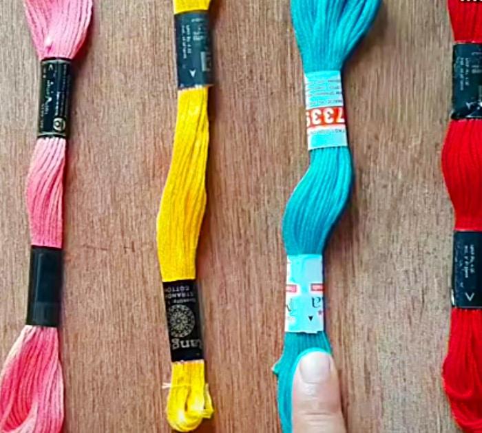 Embroidery floss macrame bracelets