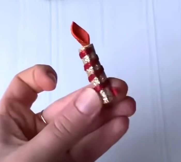 How to make mini christmas wreath
