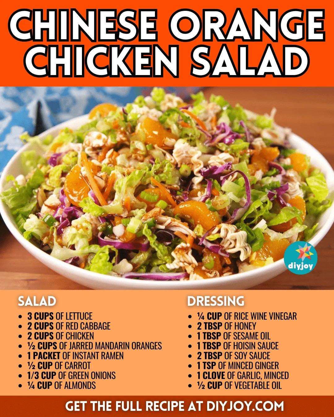 Easy Chinese Orange Chicken Salad Recipe