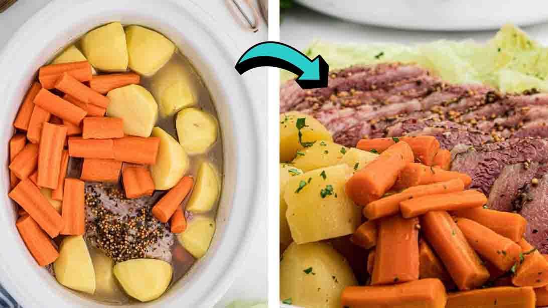 Slow Cooker Corned Beef and Cabbage Recipe