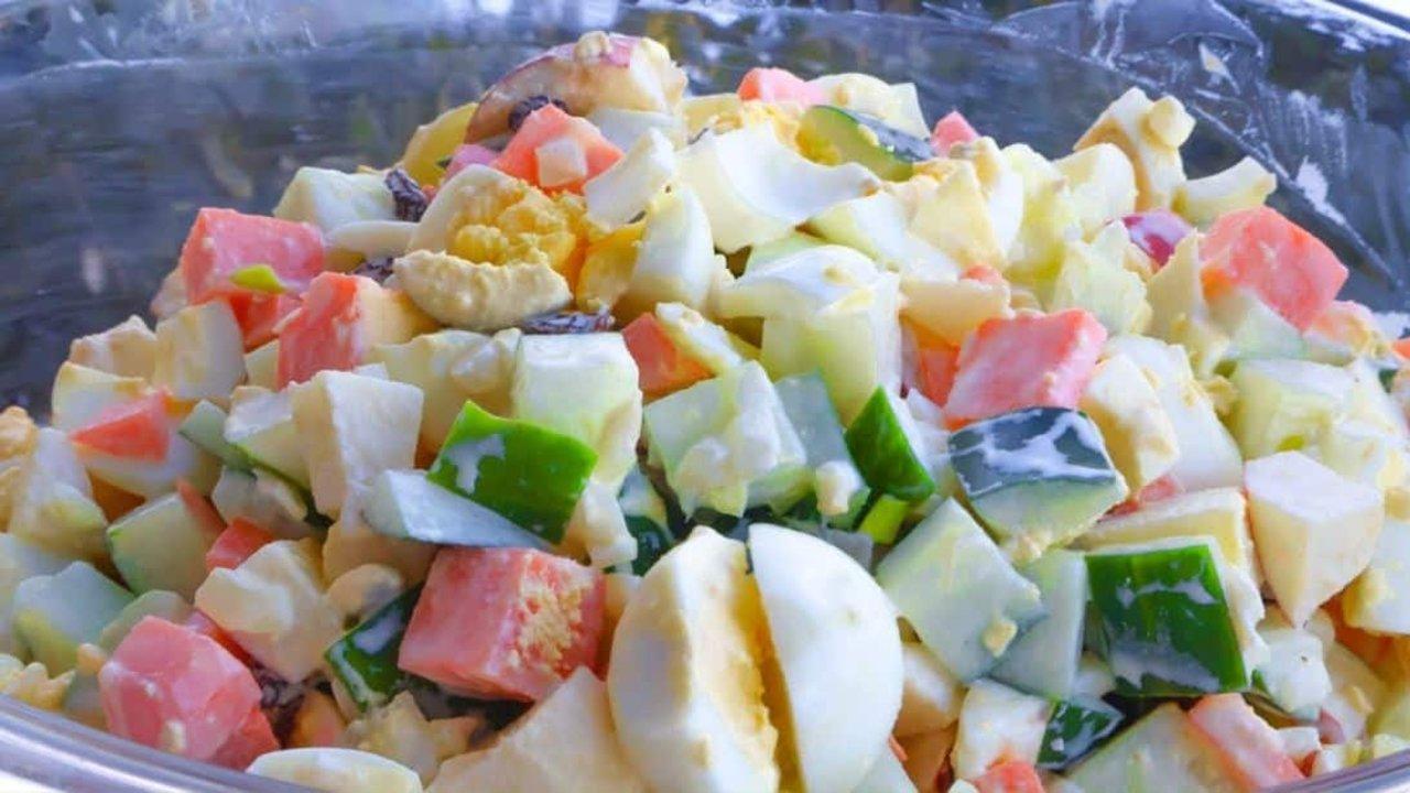 Easy Egg Cucumber Salad