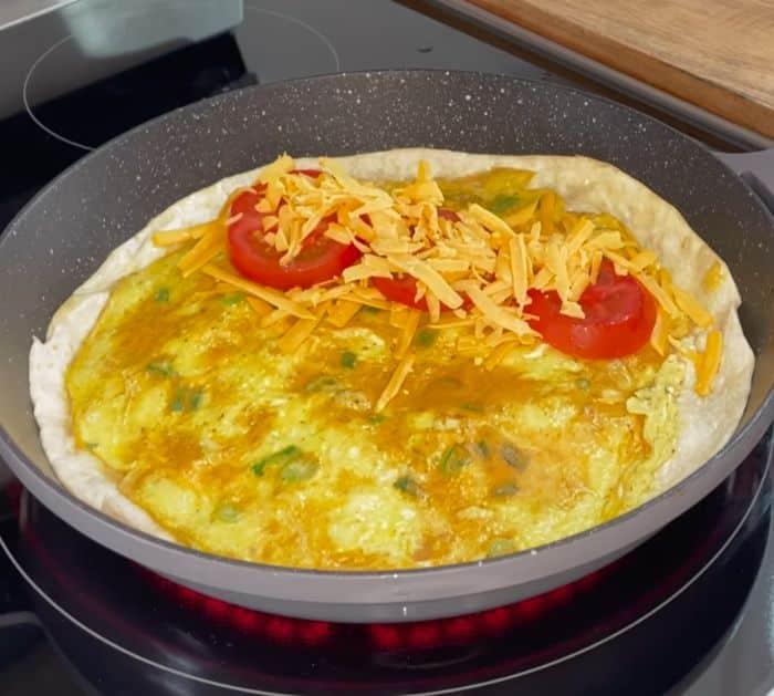 Quick Breakfast Quesadilla Omelet Ingredients