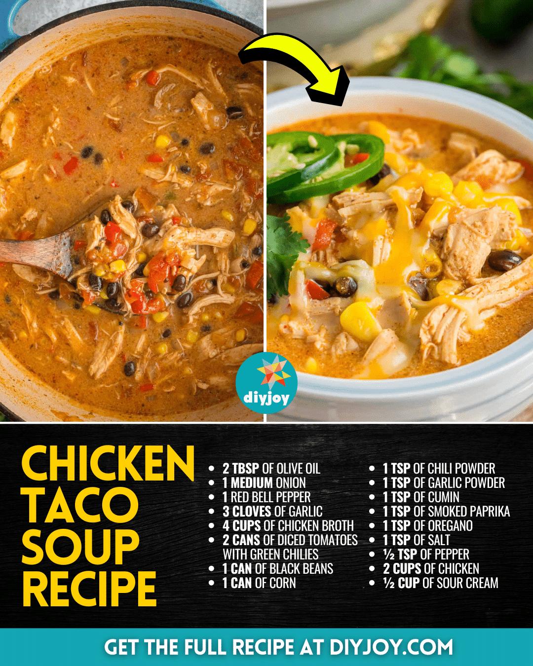 Easy Chicken Taco Soup Recipe