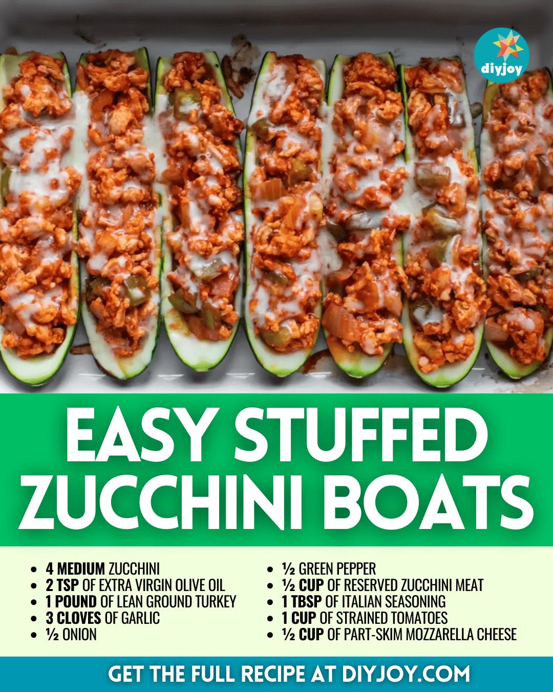 Easy Stuffed Zucchini Boats Recipe