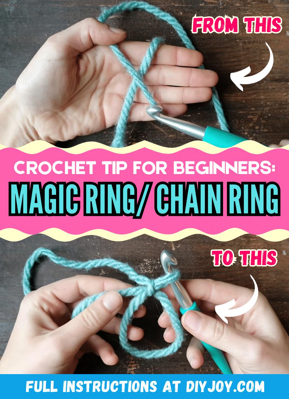 Crochet Tip For Beginners_ Magic Or Chain Ring Tutorial