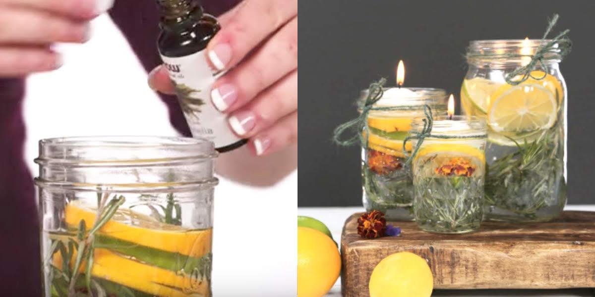 Genius Woman Makes Mason Jar Candles And It’s What She Uses That Makes Them Perfect For Outdoors!