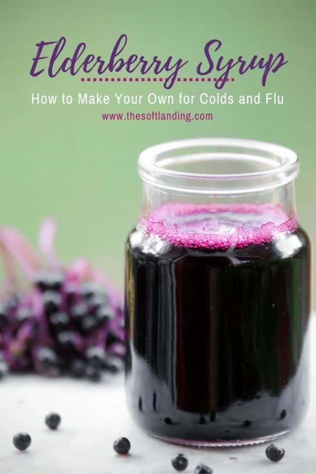 Elderberry Syrup, a home remedy, easy to fit into a free afternoon and a small upgrade with a real visual payoff