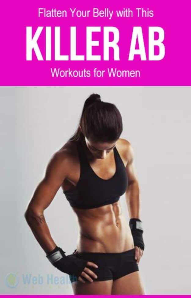 Best Exercises for 2018 - Killer Ab Workouts for Women - Easy At Home Exercises - Quick Exercise Tutorials to Try at Lunch Break - Ways To Get In Shape - Butt, Abs, Arms, Legs, Thi