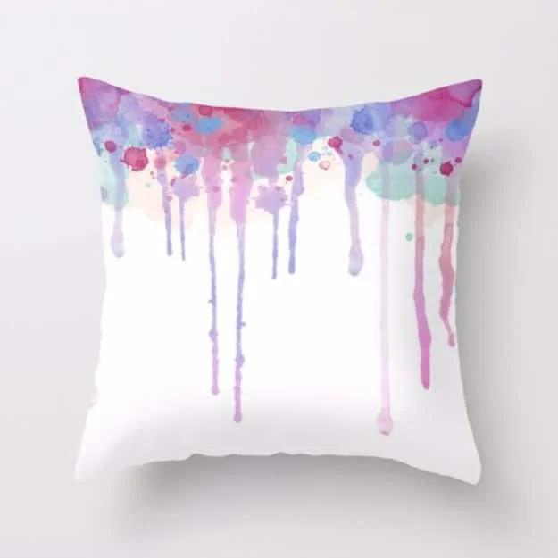 DIY Watercolor Pillowcase, a pillowcase project worth sewing this weekend and one worth bookmarking from this list