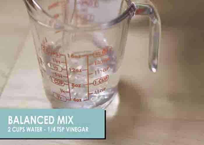 Clean your floors with a mixture of white vinegar and water
