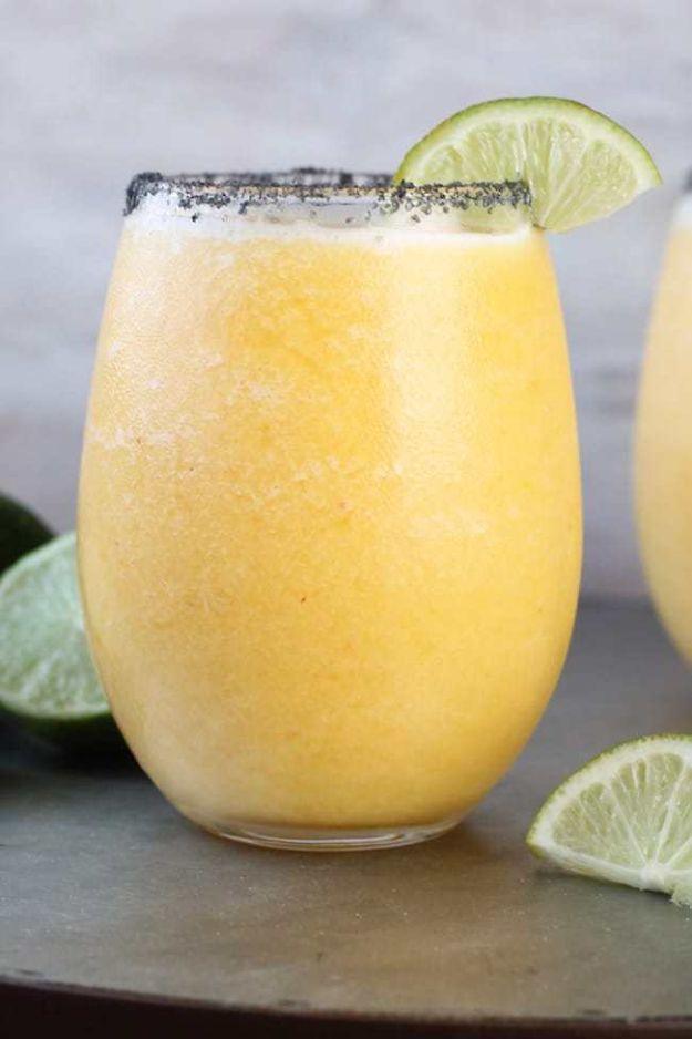 Margarita Recipes - Frozen Peach Margaritas - Drink Recipes for a Party - Recipe Ideas for Blender Margaritas - Lime, Strawberry, Fruit | Easy Drinks With Tequila