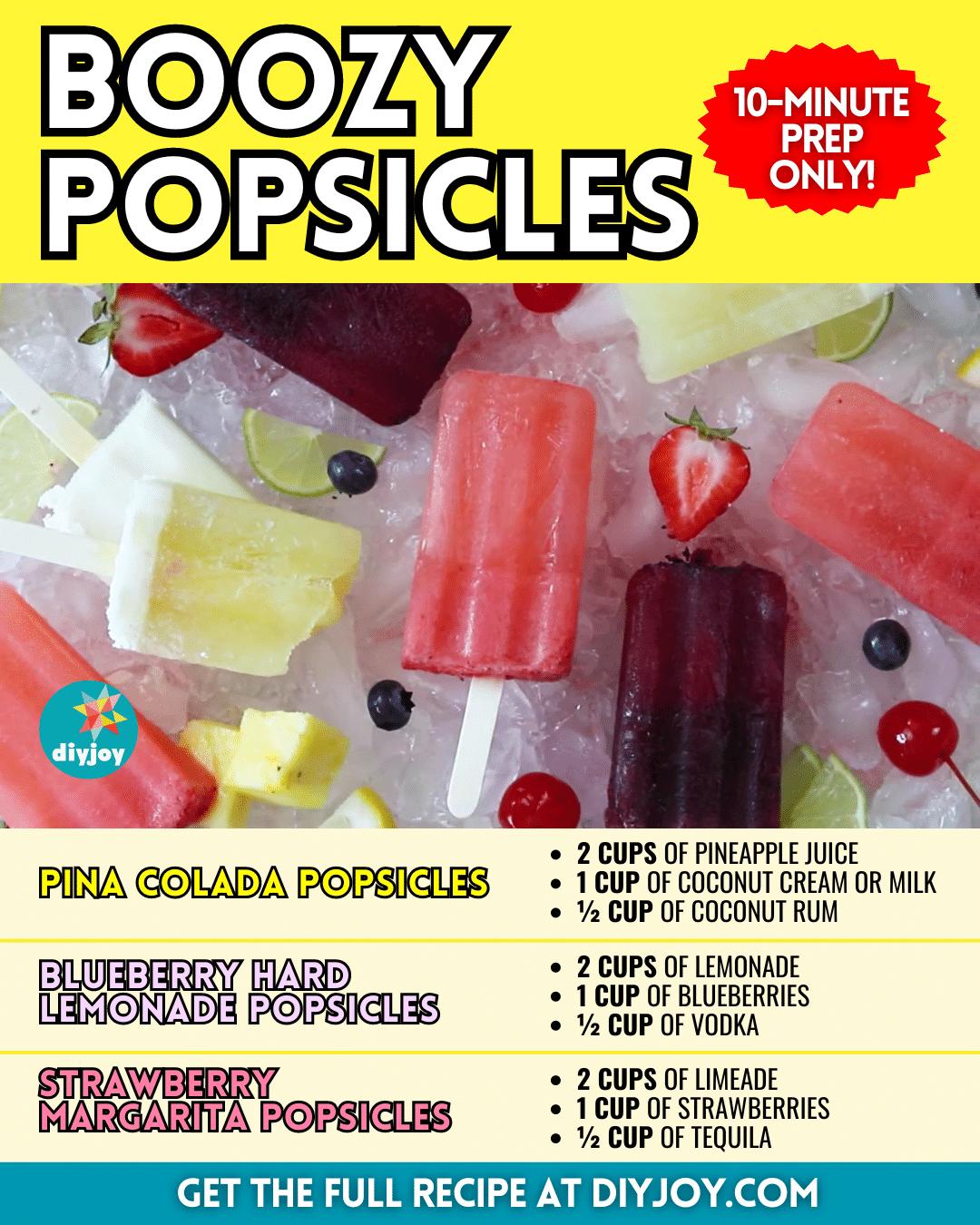 10-Minute Homemade Boozy Popsicles Recipe