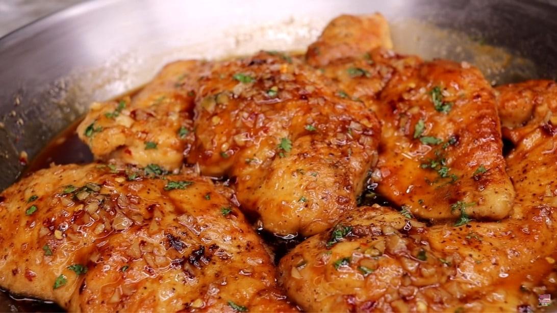 Skillet Honey Garlic Chicken Breast