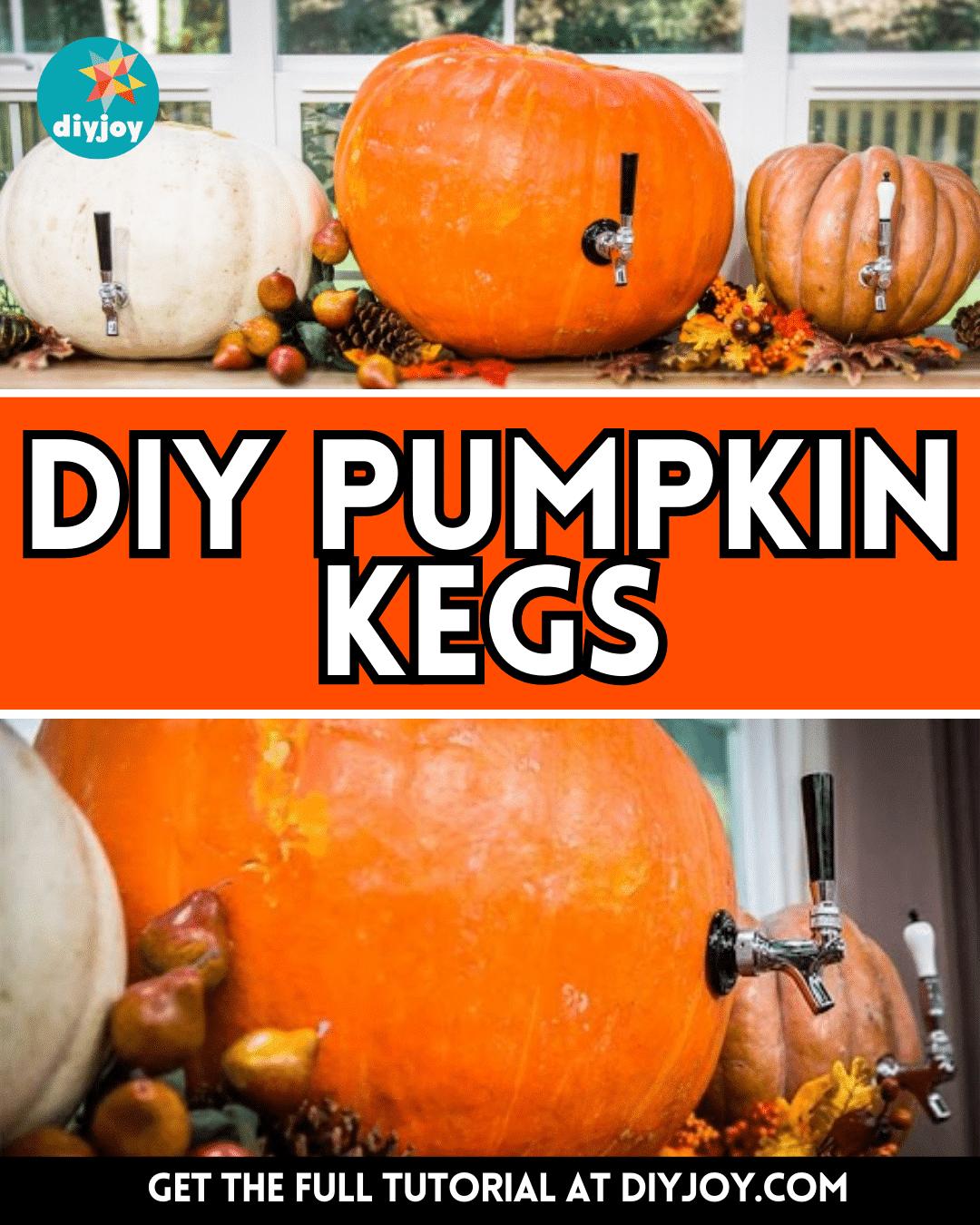 Super Easy DIY Pumpkin Kegs