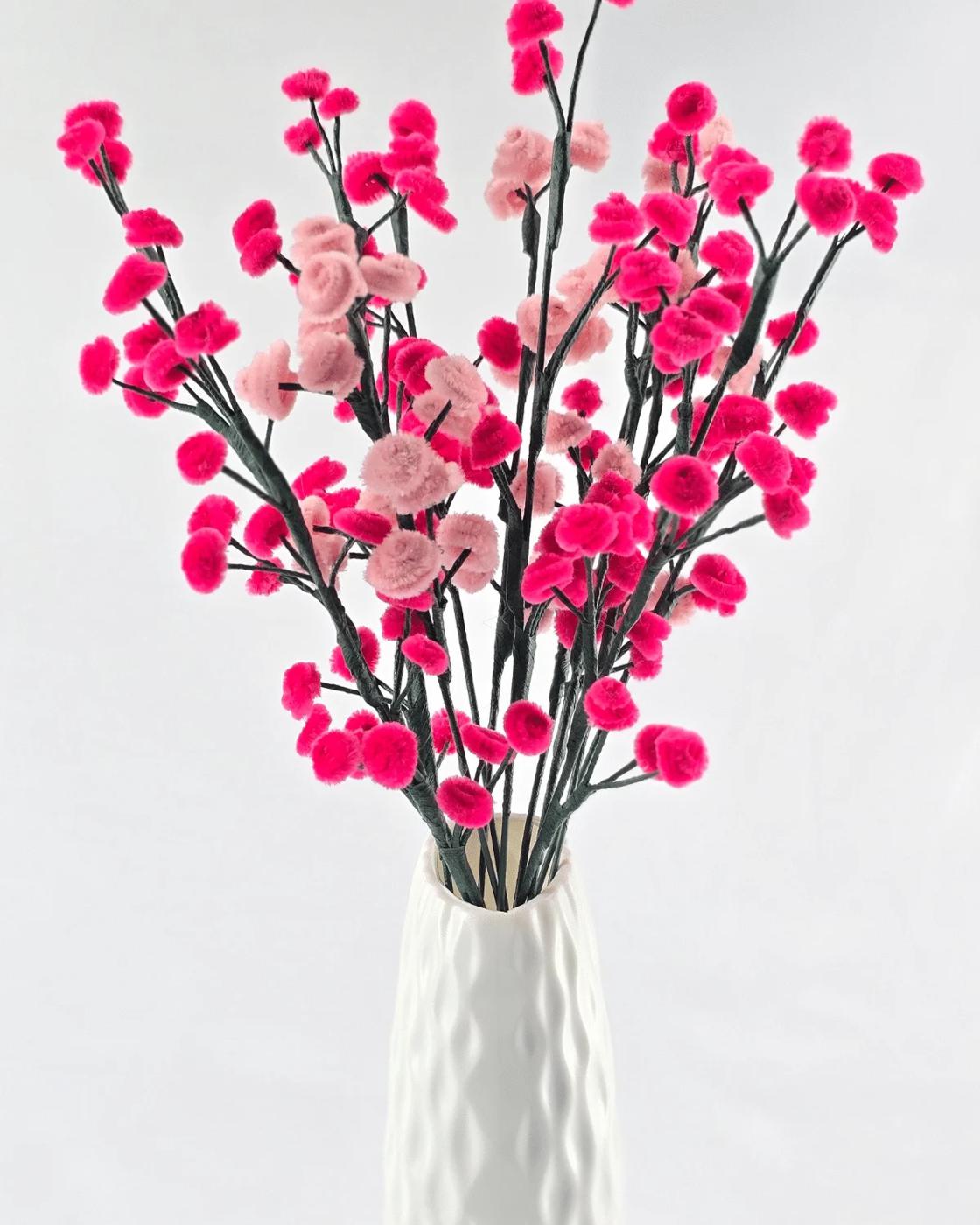 Pipe Cleaner Flowers — no-glue pipe cleaner flowers
