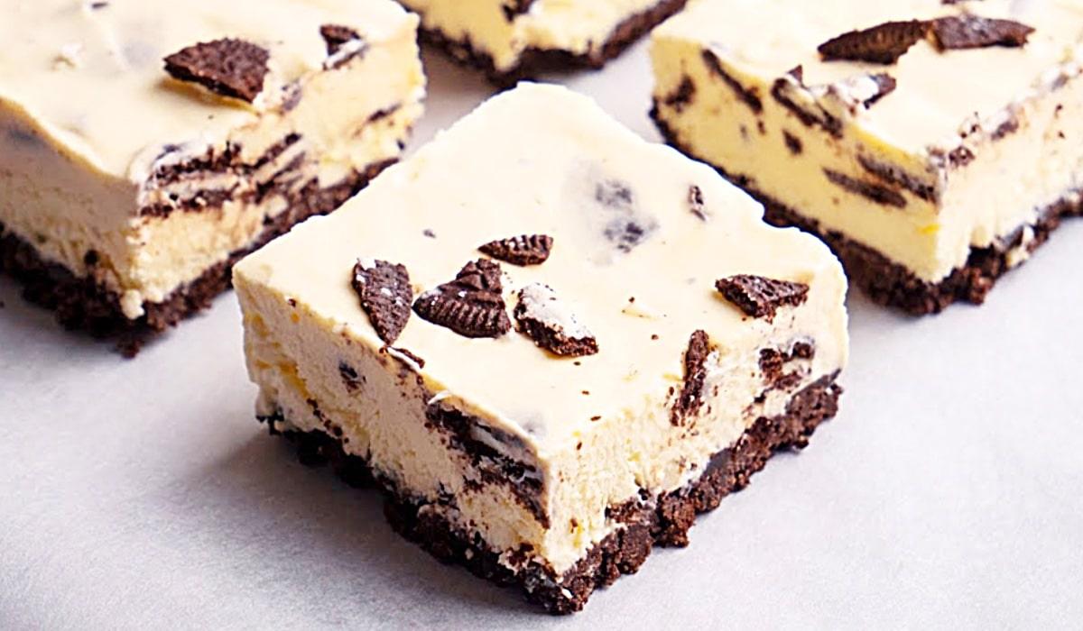 No-Bake Oreo Cheesecake Bars Recipe