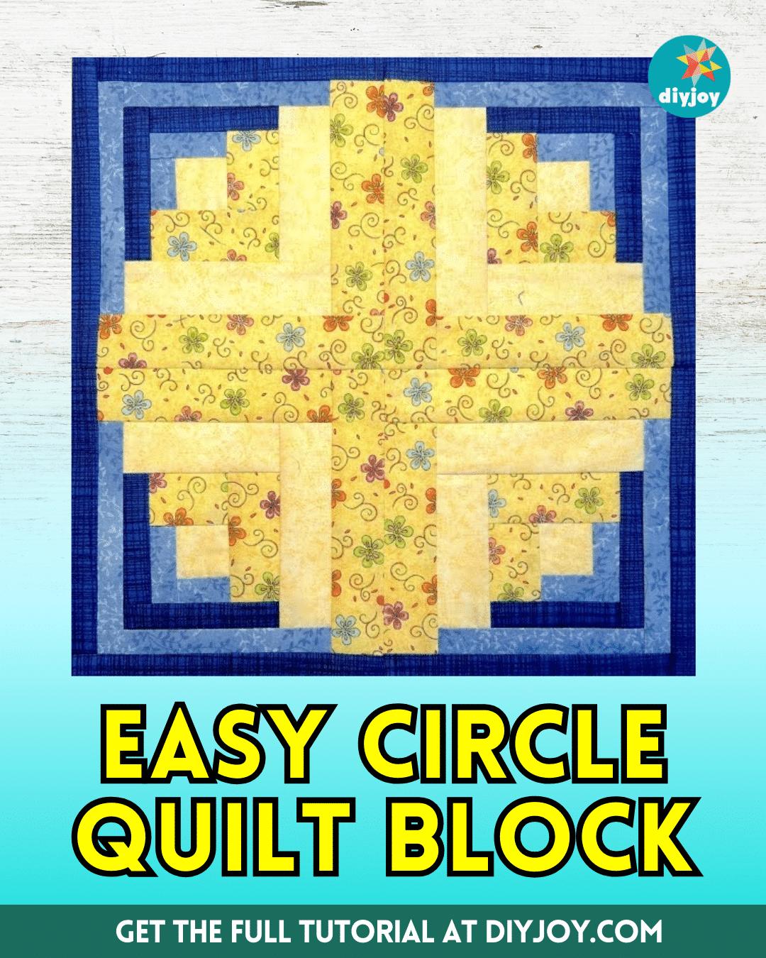 Easy Circle Quilt Block Tutorial For Beginners