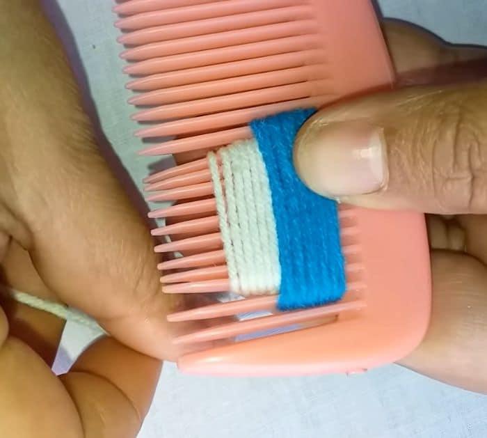 Butterfly Embroidery Trick Using a Comb Tutorial