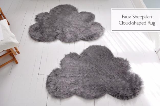 Faux Sheepskin Cloud Rug, a handmade option that beats a store bought rug and worth the little effort