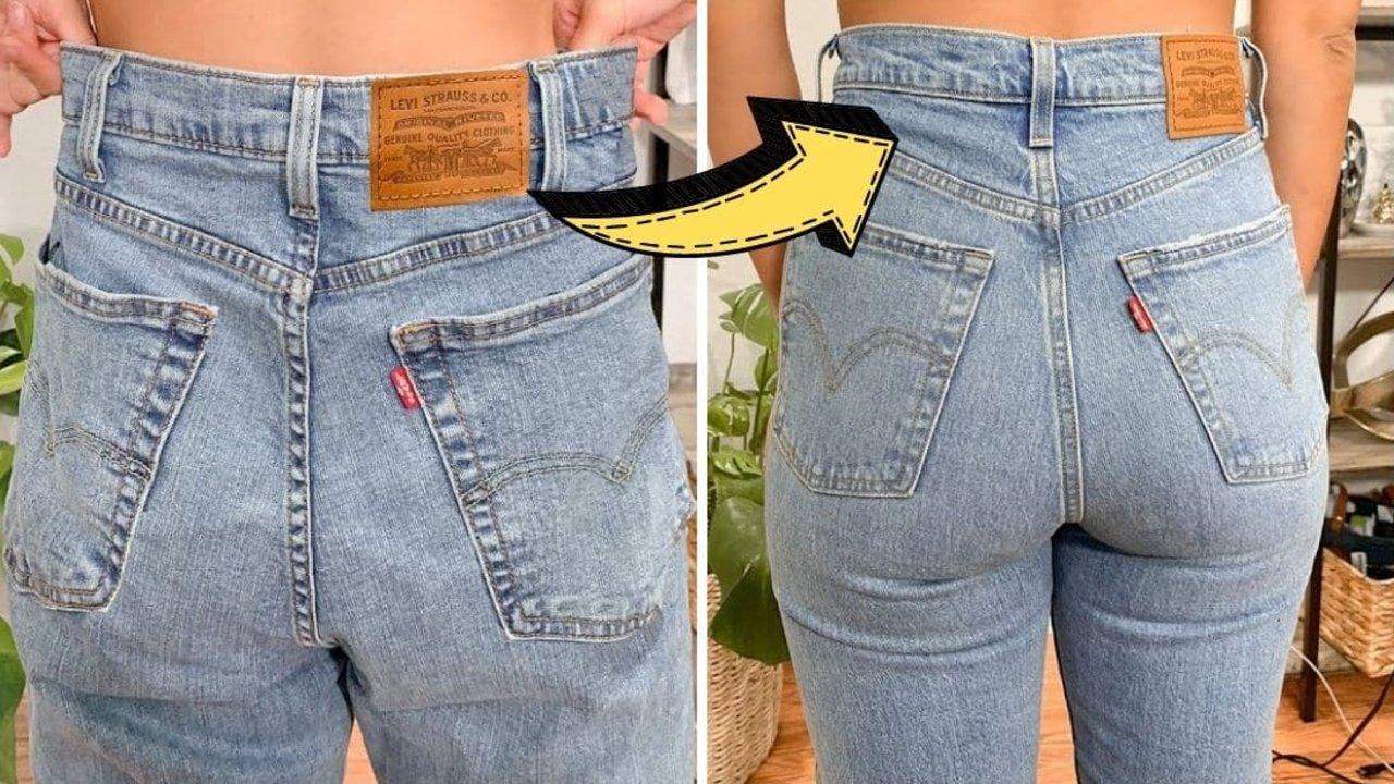How To Take In The Waist Of Your Jeans Easily