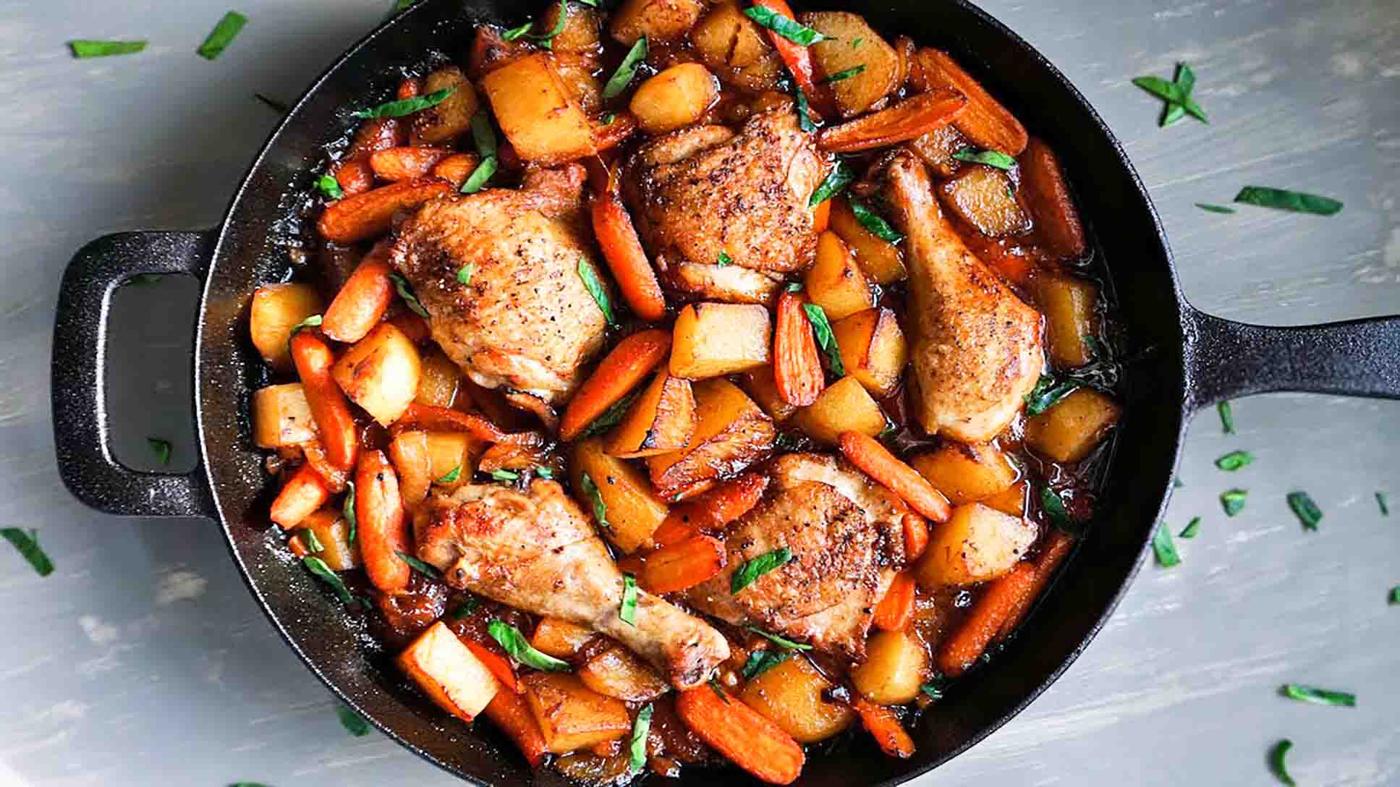 One-Pan Honey Garlic Chicken & Veggies Recipe