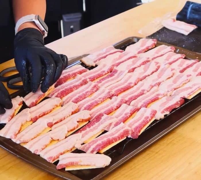 4-Ingredient Crunchy Candied Bacon Crackers Recipe
