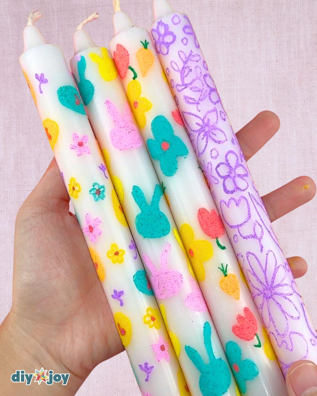 Easy Spring Candle Decor — spring candles